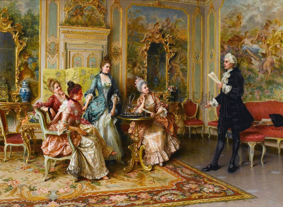 vittorio reggianini (italian, 1858-1939)，the flirt.jpg